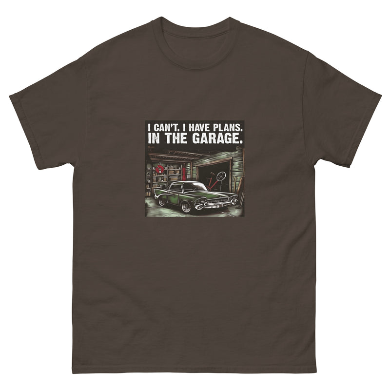 I Can't I Have Plans In The Garage 5 Retro - Unisex classic tee