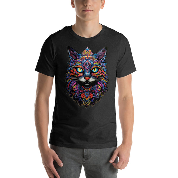 Mardi Gras Cat Mandala | Unisex t-shirt
