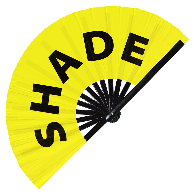 Shade Hand Fan UV Glow Pride Handheld Bamboo Clack Shady Fans Gay Gifts Accessories