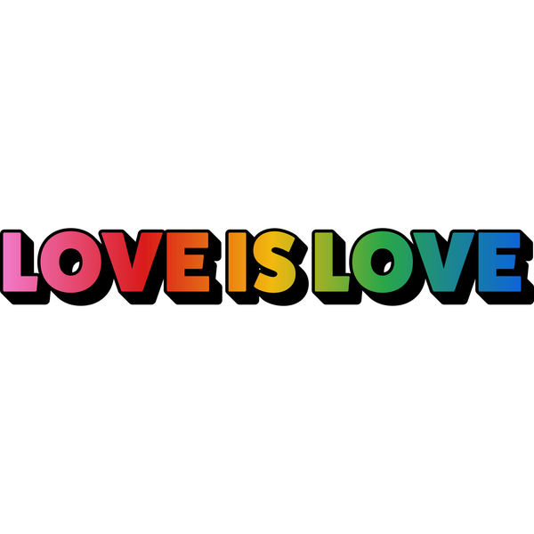 Love is Love Text Style | Create Your Own - Custom text shirts, totes, bags and accessories