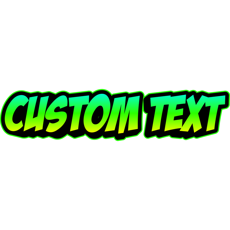 Toxic Text Style | Create Your Own - Custom text shirts, totes, bags and accessories