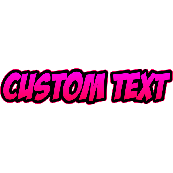 Hot Bold Pink Text Style | Create Your Own - Custom text shirts, totes, bags and accessories