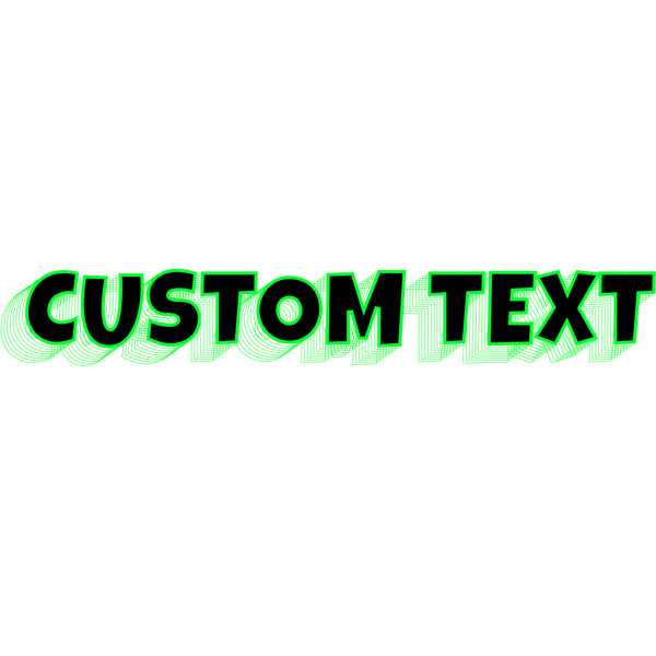 Layered Lines Text Style | Create Your Own - Custom text shirts, totes, bags and accessories