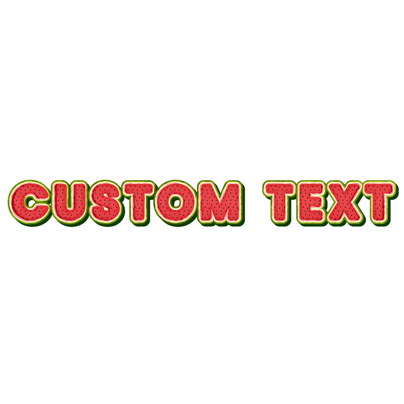 Watermelon Summer Text Style | Create Your Own - Custom text shirts, totes, bags and accessories