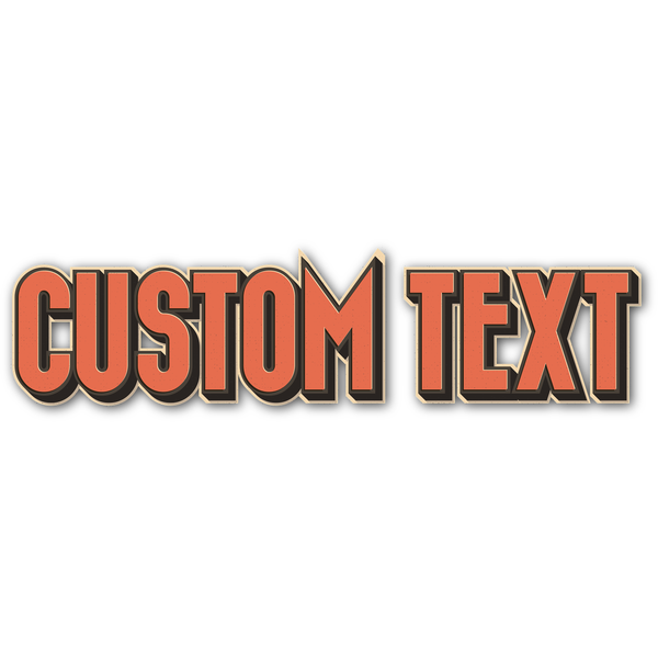 Retro West Text Style | Create Your Own - Custom text shirts, totes, bags and accessories