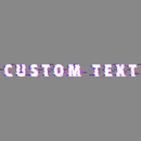 Glitch Text Style | Create Your Own - Custom text shirts, totes, bags and accessories
