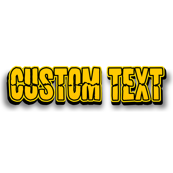 Crack Text Style | Create Your Own - Custom text shirts, totes, bags and accessories