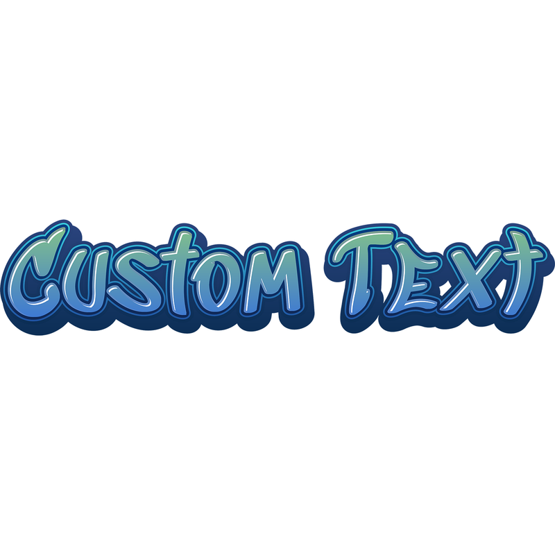 Blue Graffiti Text Style | Create Your Own - Custom text shirts, totes, bags and accessories