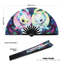 Cute Alien Cartoon Chibi Bamboo Hand Fan