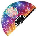 Cute Cat Boba Tea Kawaii - Bamboo Hand Fan