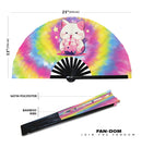 Cute Cat Boba Tea Kawaii - Bamboo Hand Fan