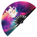 Cute Funny Cow Holding Knife Bamboo Hand Fan