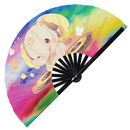Cute Dj Elephant Bamboo Hand Fan