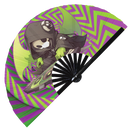 Cute Dj Grim Reaper Bamboo Hand Fan