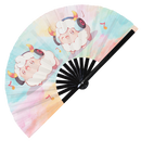 Cute Dj Sheep Party Lamb Bamboo Hand Fan