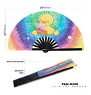 Cute Duck Boba Tea Kawaii Bamboo Hand Fan