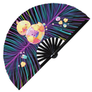 Cute Duck Boba Tea Kawaii Bamboo Hand Fan