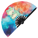 Cute Funny Frog Holding Knife Bamboo Hand Fan