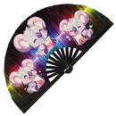 Cute Koala Boba Tea Kawaii Bamboo Hand Fan