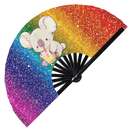 Cute Koala Boba Tea Kawaii Bamboo Hand Fan