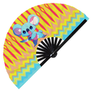 Cute Funny Koala Holding Knife Bamboo Hand Fan