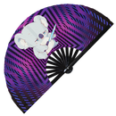Cute Funny Koala Holding Knife I Choose Violence Murder Koalas | Hand Fan foldable bamboo gifts Festival accessories Rave handheld event