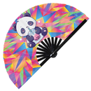 Cute Panda Boba Tea Kawaii Bamboo Hand Fan