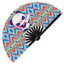 Cute Funny Panda Holding Knife Bamboo Hand Fan
