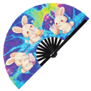 Cute Bunny Rabbit Boba Tea Kawaii - Bunnies Bamboo Hand Fan