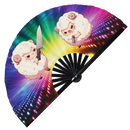 Cute Funny Sheep Holding Knife Bamboo Hand Fan