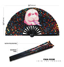 Cute Funny Sloth Holding Knife Bamboo Hand Fan