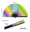 Cute T-rex Dinosaur Boba Tea Kawaii Bamboo Hand Fan