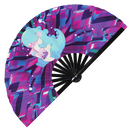 Cute T-rex Dinosaur Boba Tea Kawaii Bamboo Hand Fan