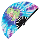 Cute T-rex Dinosaur Boba Tea Kawaii Bamboo Hand Fan