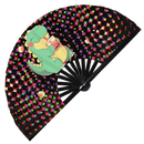 Cute T-rex Dinosaur Boba Tea Kawaii Bamboo Hand Fan