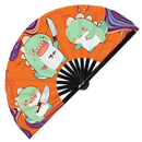 Cute Funny T-rex Holding Knife I Choose Violence Murder Dinosaur | Hand Fan foldable bamboo gifts Festival accessories Rave handheld event