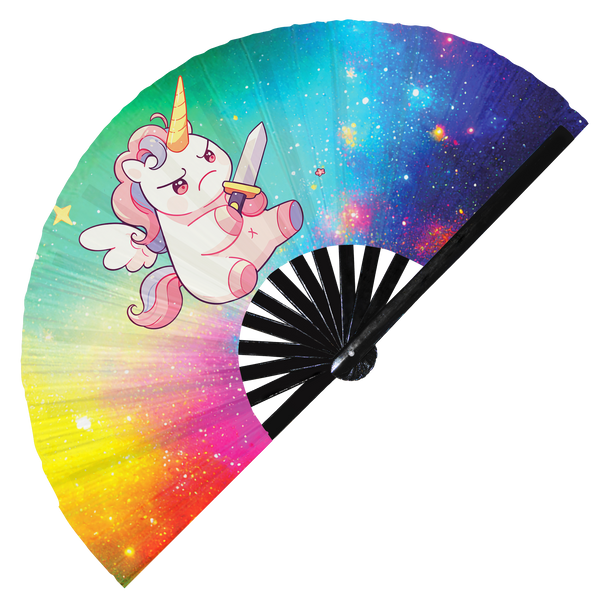Cute Funny Unicorn Holding Knife I Choose Violence Murder Pony | Hand Fan foldable bamboo gifts Festival accessories Rave handheld eventCute Funny Unicorn Holding Knife I Choose Violence Murder Pony | Hand Fan foldable bamboo gifts Festival accessories Rave handheld event