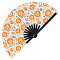 Cute Lion Pattern Bamboo Hand Fan