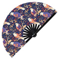 Cute Eagle Pattern Bamboo Hand Fan