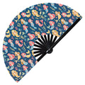 Cute Mermaid Pattern Bamboo Hand Fan