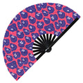 Cute Gorilla Pattern Bamboo Hand Fan