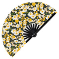 Cute Daisy Pattern Bamboo Hand Fan