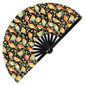 Cute Parrot Pattern Bamboo Hand Fan