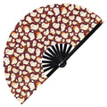 Cute Ghost Pattern Halloween Bamboo Hand Fan