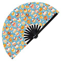 Cute Cake Pattern Bamboo Hand Fan