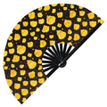 Cute Chicken Pattern Bamboo Hand Fan