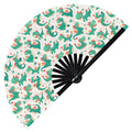 Cute Dragon Pattern Bamboo Hand Fan