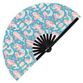 Cute Mermaid Pattern Bamboo Hand Fan