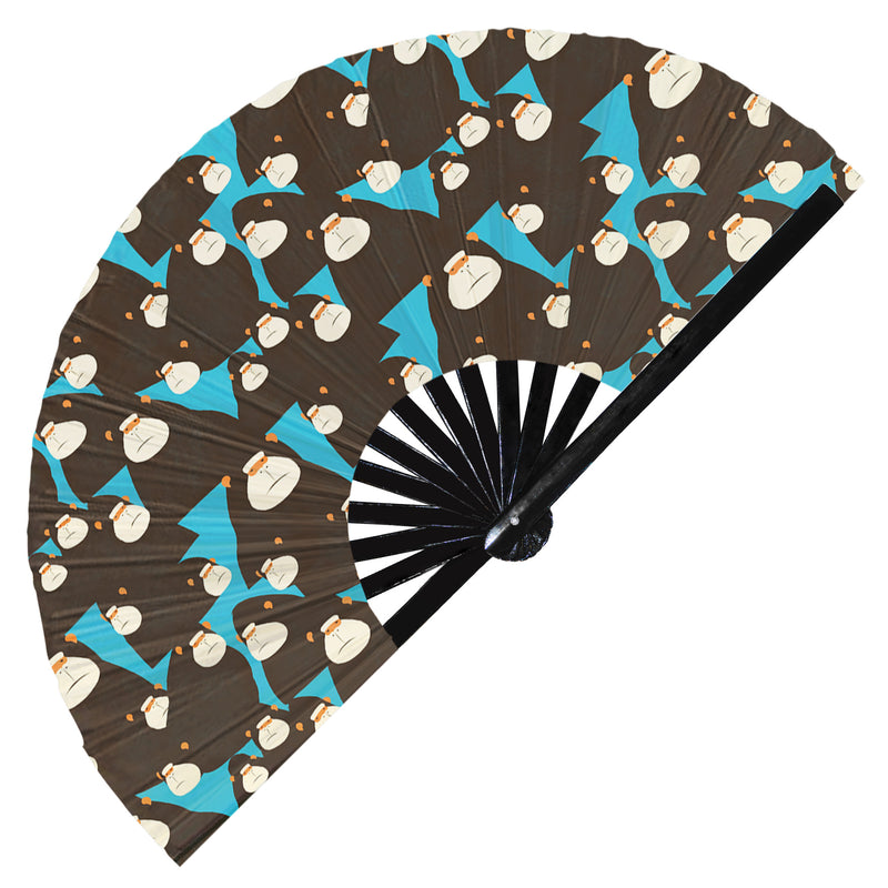 Cute Gorilla Pattern Bamboo Hand Fan