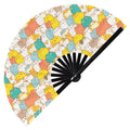 Cute Cat Pattern Bamboo Hand Fan